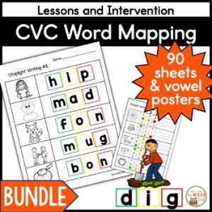 CVC Word Mapping Practice Phonemes Small Group Intervention Science Of Reading