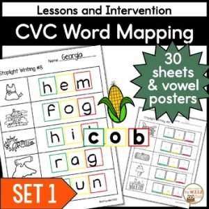 CVC Word Mapping Practice Phonemes Small Group Intervention Science Of Reading