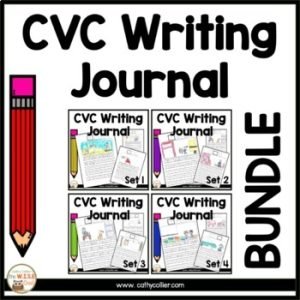 CVC Writing Journal for Kindergarten and First Grade BUNDLE | Writing Center