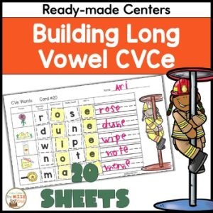 CVCe Building Long Vowel Patterns Activities Phonics Centers Multi-Sensory