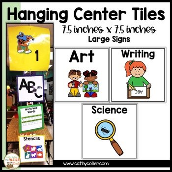 Center Signs for Literacy Workstations Classroom Literacy Centers Posters - Image 2