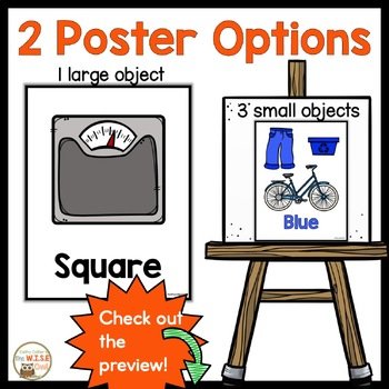 Color And Shape Poster Set Classroom Decor Anchor Charts | The WISE Owl