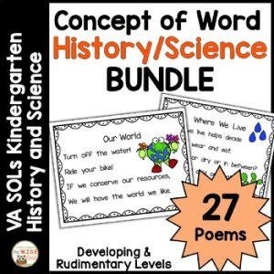 Concept of Word Va SOLs Science and History MEGA BUNDLE | Intervention