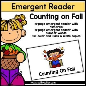 Counting on Fall Emergent Reader Independent Reading Mini Book
