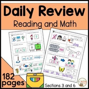 Daily Review forReading and Math Spiral Practice Full Year Homework Morning Work