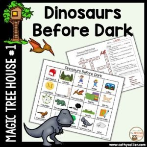 Dinosaurs Before Dark Book Companion Activities Magic Tree House K-2 Novel Study