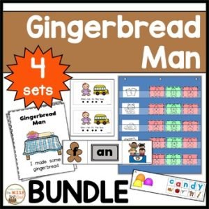Everything GINGERBREAD Set Writing Reading Word Work Book Companion BUNDLE