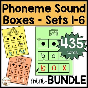 Multi-Sensory Phoneme Sound Boxes BUNDLE | Sets 1-6 | Orthographic Word Mapping