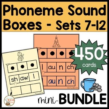 Multi-Sensory Phoneme Sound Boxes BUNDLE Sets 7-12 Orthographic Word Mapping SOR