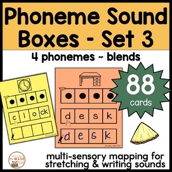 Multi-Sensory Phoneme Sound Boxes Set Blends Orthographic Mapping SOR