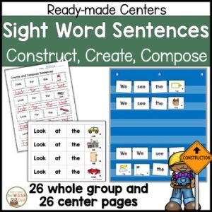 Sight Word Sentences Word Order Sentence Writing with Rimes Science of Reading