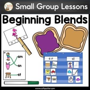 Small Group Intervention Beginning Blends Word Work Activities