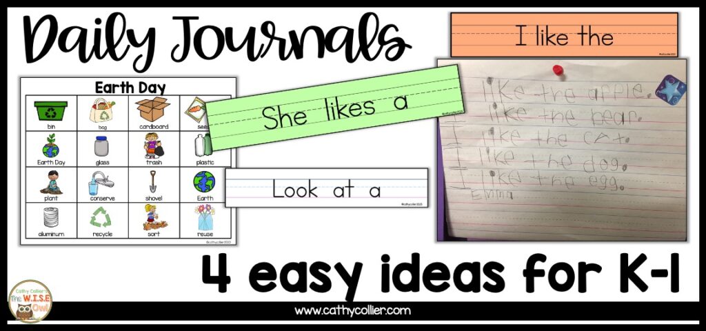 Daily Journals 4 Easy Ideas in K-1 Cathy Collier 2025